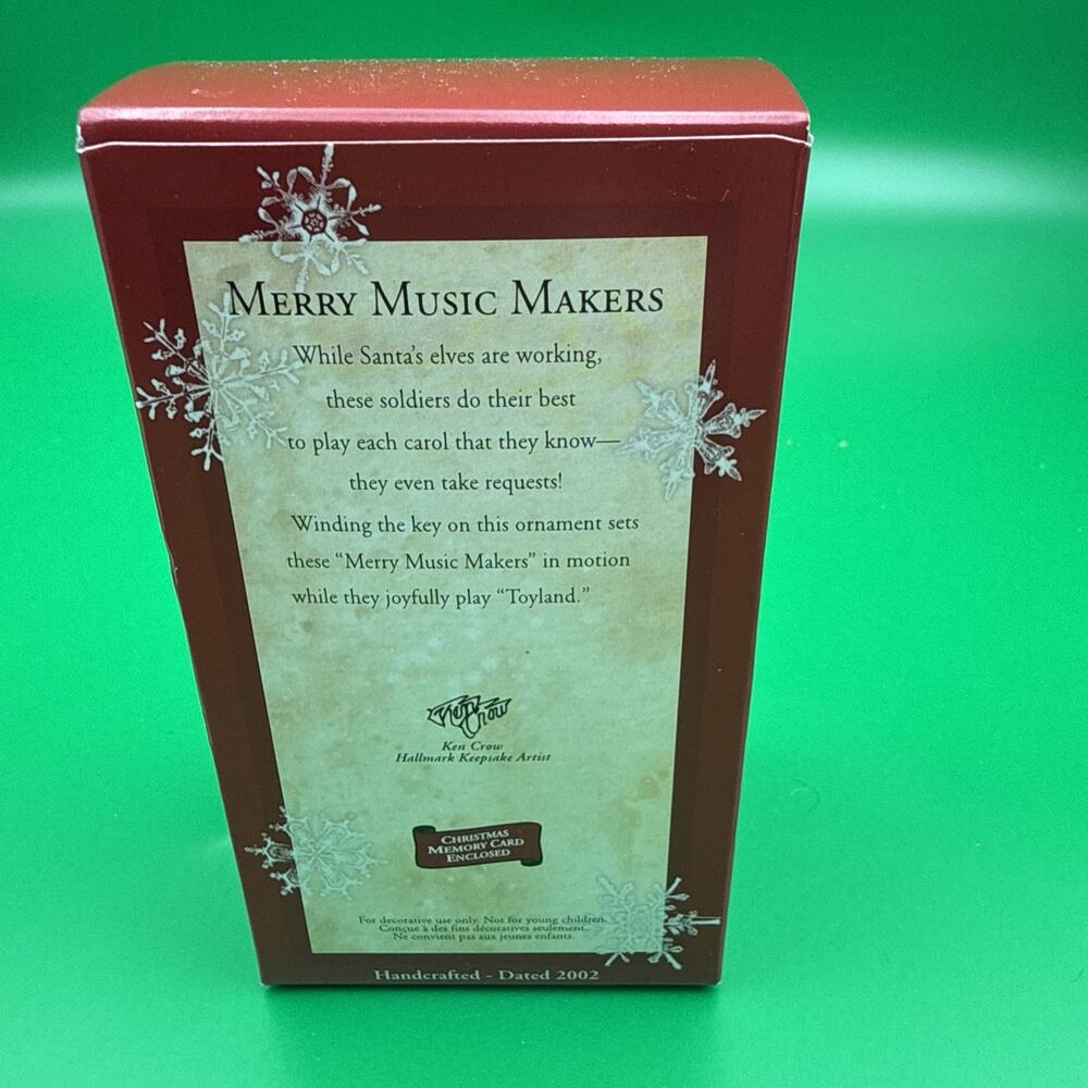 Hallmark Keepsake Merry Music Makers Christmas Ornament Wind Up Sound Motion - Picture 2 of 3